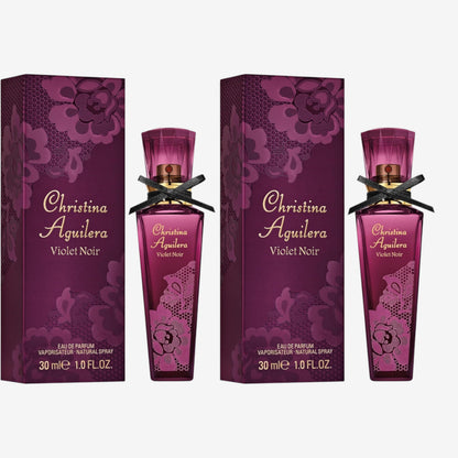 Christina Aguilera - Violet Noir Eau de Parfum, Duft mit blumigen und fruchtigen Noten, Parfüm für Damen - 30 ml