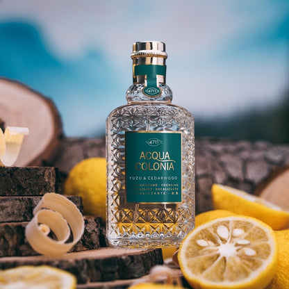4711 Acqua Colonia® Yuzu & Cedarwood | Eau de Cologne - fokussierend - Wellness für die Sinne | 50ml Natural Spray