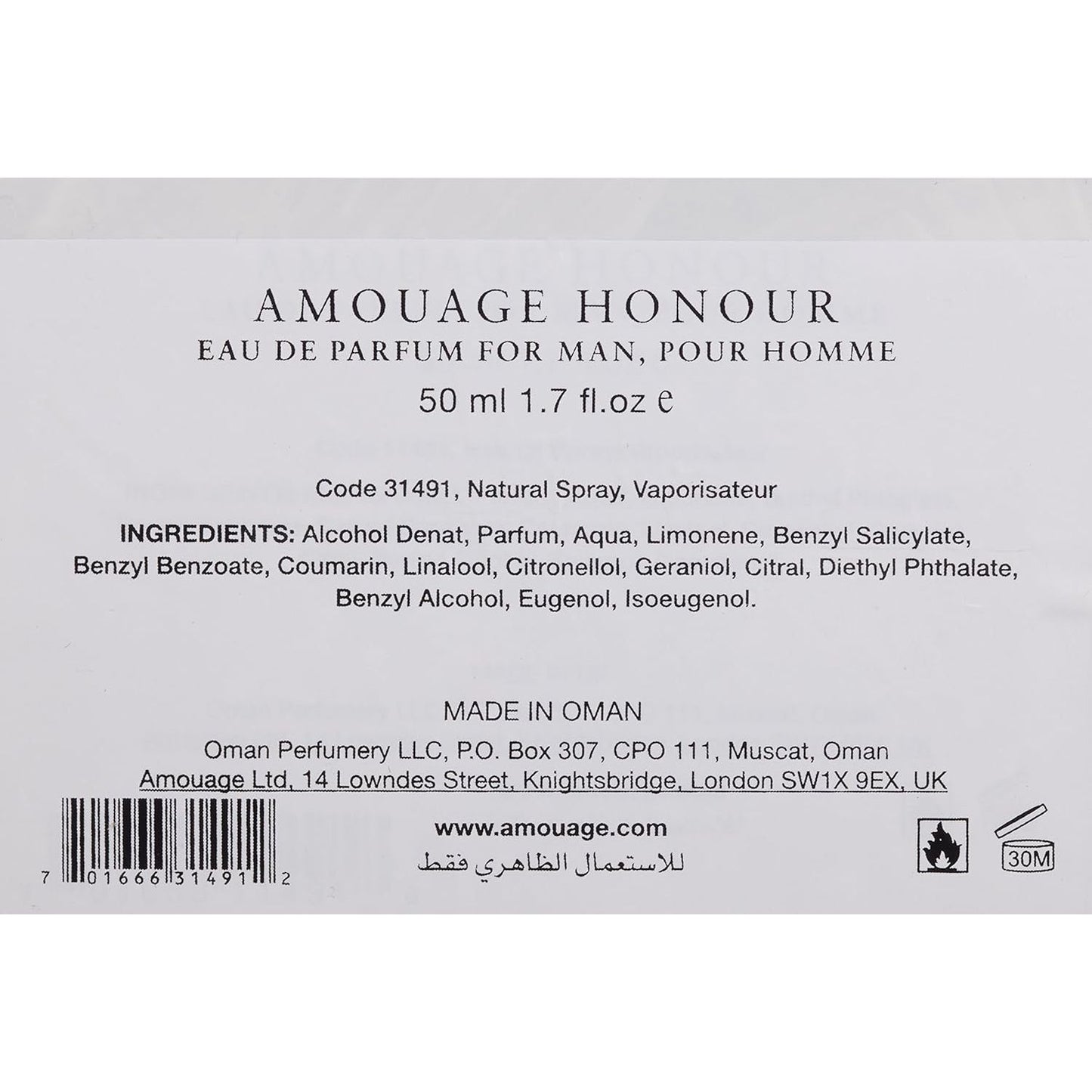 Amouage Honour EDP Man 50 ml, 1er Pack (1 x 1 ml)