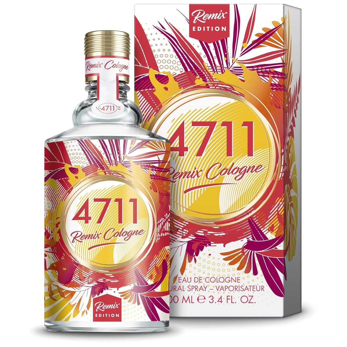 4711® Remix Cologne Grapefruit - Exotic Paradise | Eau de Cologne - zitrisch-fruchtiger Duft rund um die Grapefruit - spritzig frech ge-remixt! | 100ml Natural Spray Vaporisateur