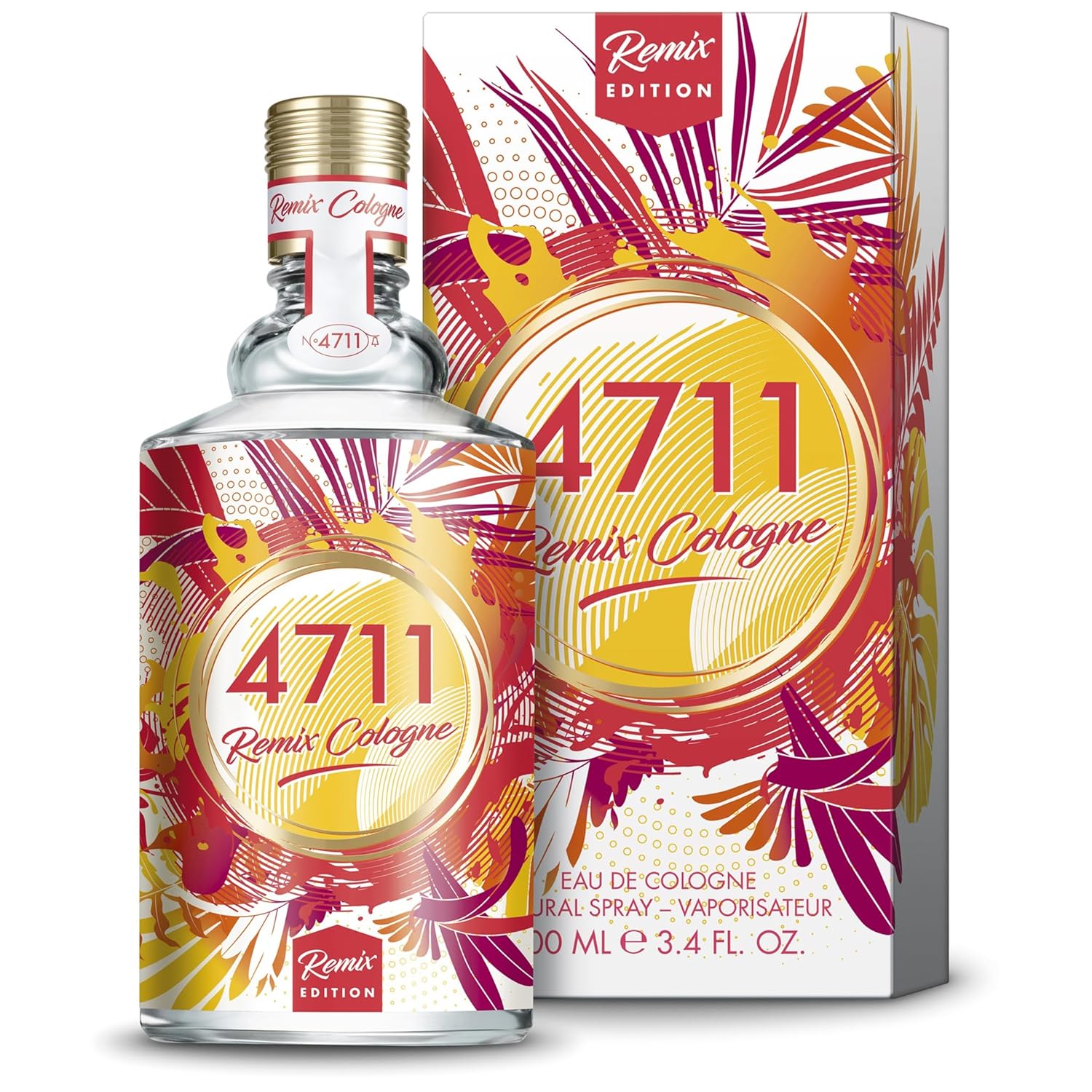 4711® Remix Cologne Grapefruit - Exotic Paradise | Eau de Cologne - zitrisch-fruchtiger Duft rund um die Grapefruit - spritzig frech ge-remixt! | 100ml Natural Spray Vaporisateur