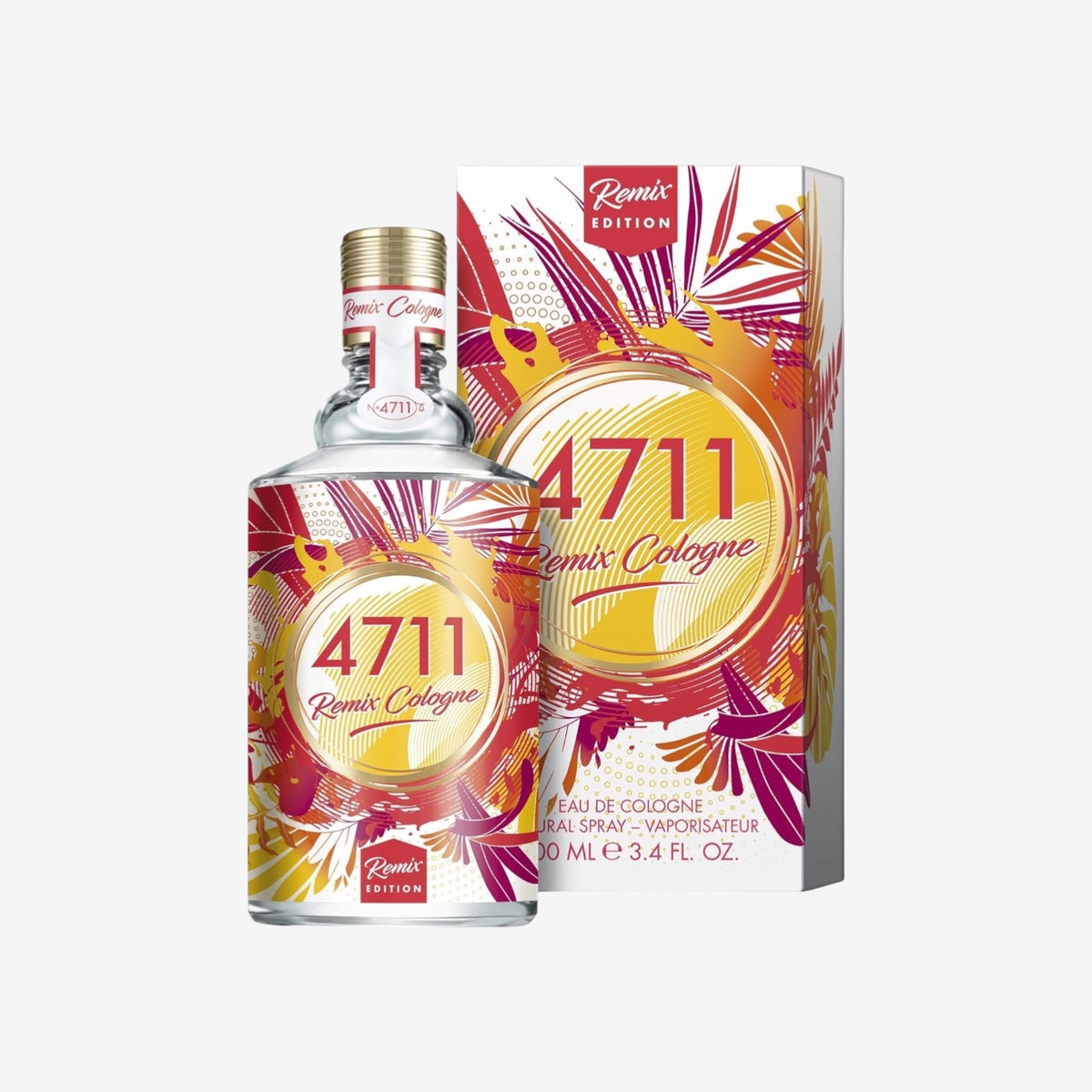4711® Remix Cologne Grapefruit - Exotic Paradise | Eau de Cologne - zitrisch-fruchtiger Duft rund um die Grapefruit - spritzig frech ge-remixt! | 100ml Natural Spray Vaporisateur