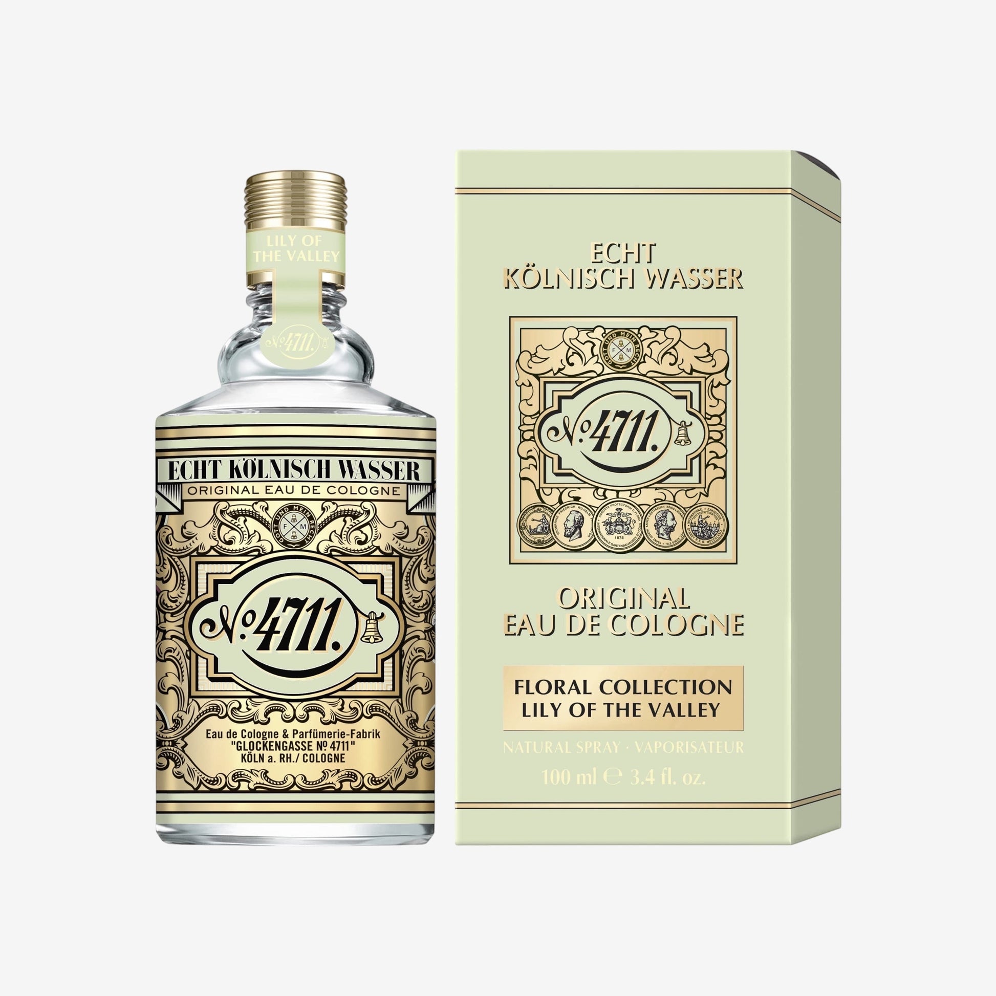4711® Echt Kölnisch Wasser I Floral Collection - JASMIN - Eau de Cologne - florale Neuinterpretation der Ikone - sinnlich – anmutig – betörend I 100ml Natural Spray Vaporisateur