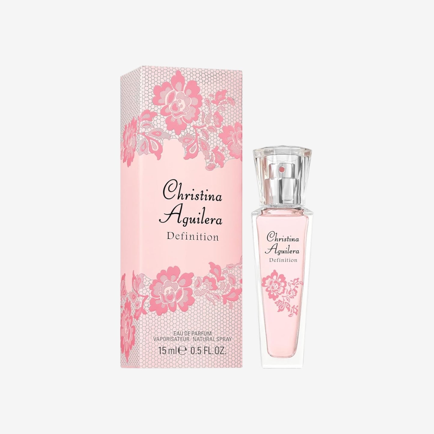 Christina Aguilera - Definition Eau de Parfum, leichtes Parfüm, mit Mandarine, Orchidee und Amber, blumige und zitrische Noten, erfrischender Duft, ideal für den Sommer, Parfüm für Damen - 15 ml