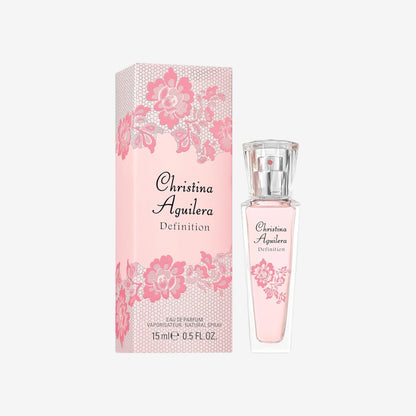Christina Aguilera - Definition Eau de Parfum, leichtes Parfüm, mit Mandarine, Orchidee und Amber, blumige und zitrische Noten, erfrischender Duft, ideal für den Sommer, Parfüm für Damen - 15 ml