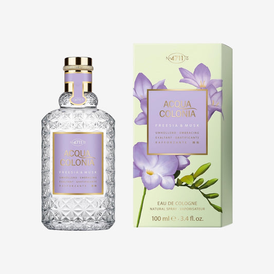 4711 Acqua Colonia® Freesia & Musk | Eau de Cologne - umhüllend - Wellness für die Sinne | 100ml Natural Spray