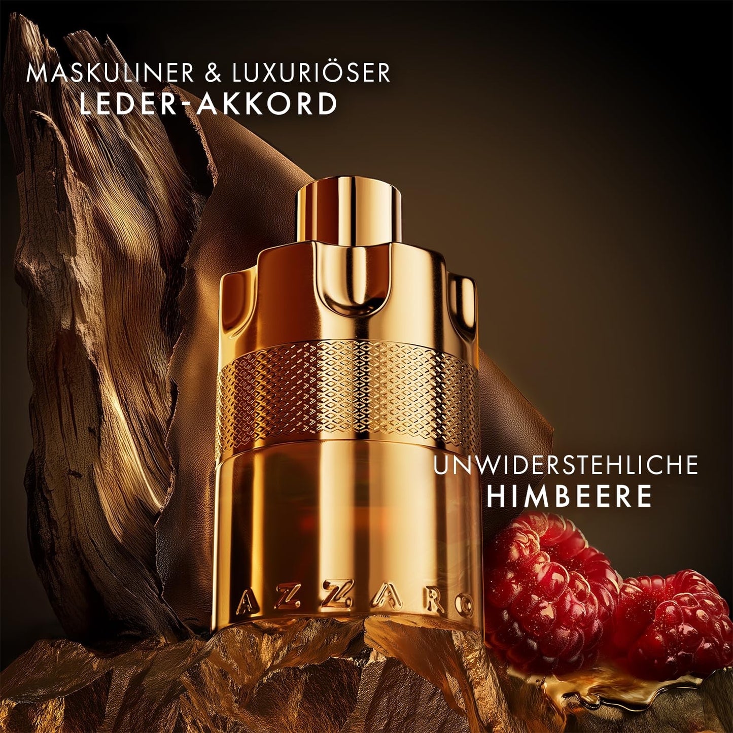 Azzaro Forever Wanted Elixir Eau de Parfum, intensiver, holzig-ledriger Herrenduft, verführerisches Parfüm für Männer