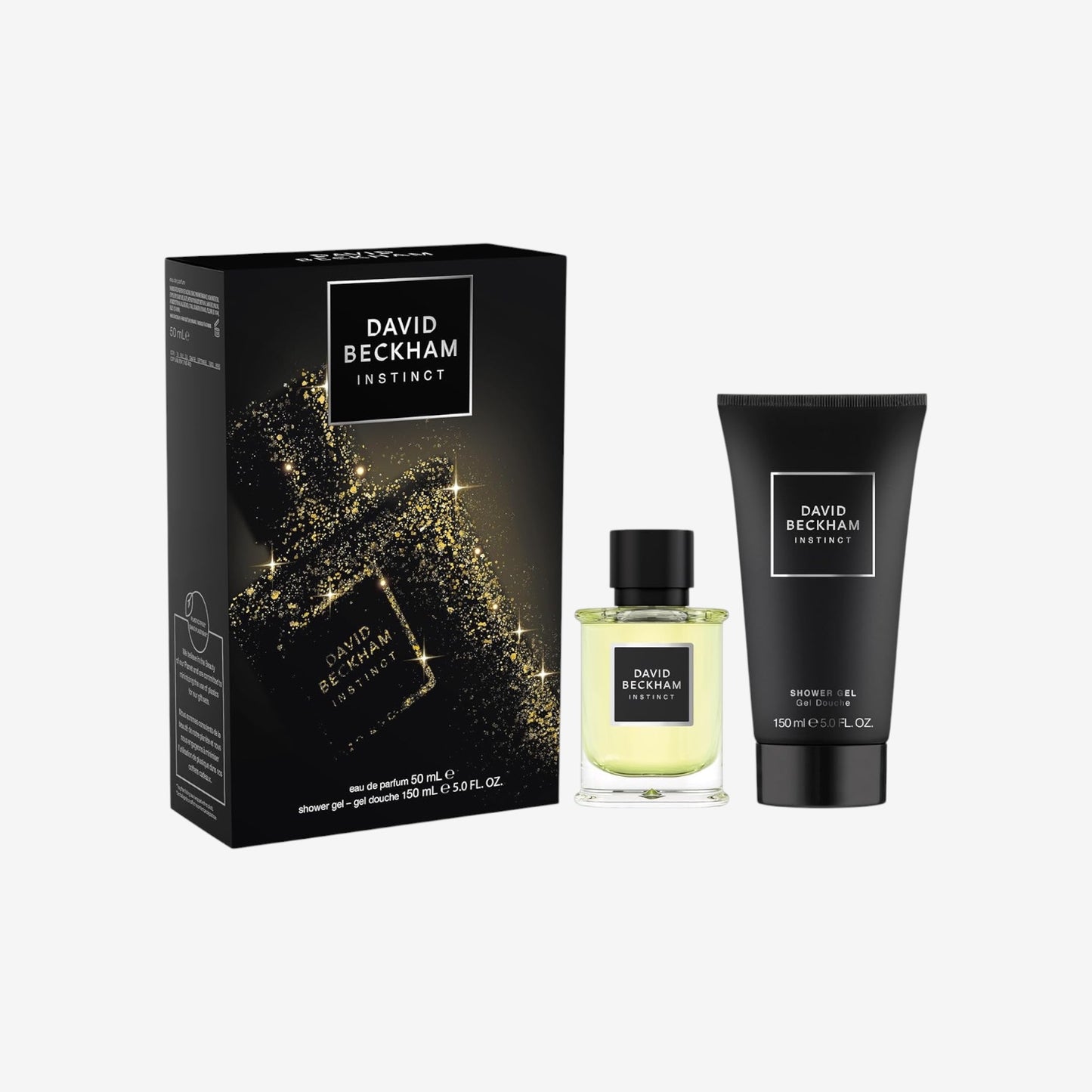 David Beckham Instinct Eau de Parfum- und Duschgel-Geschenkset für Männer, fesselnder Fougère-Zitrusduft, 50 ml + 150 ml