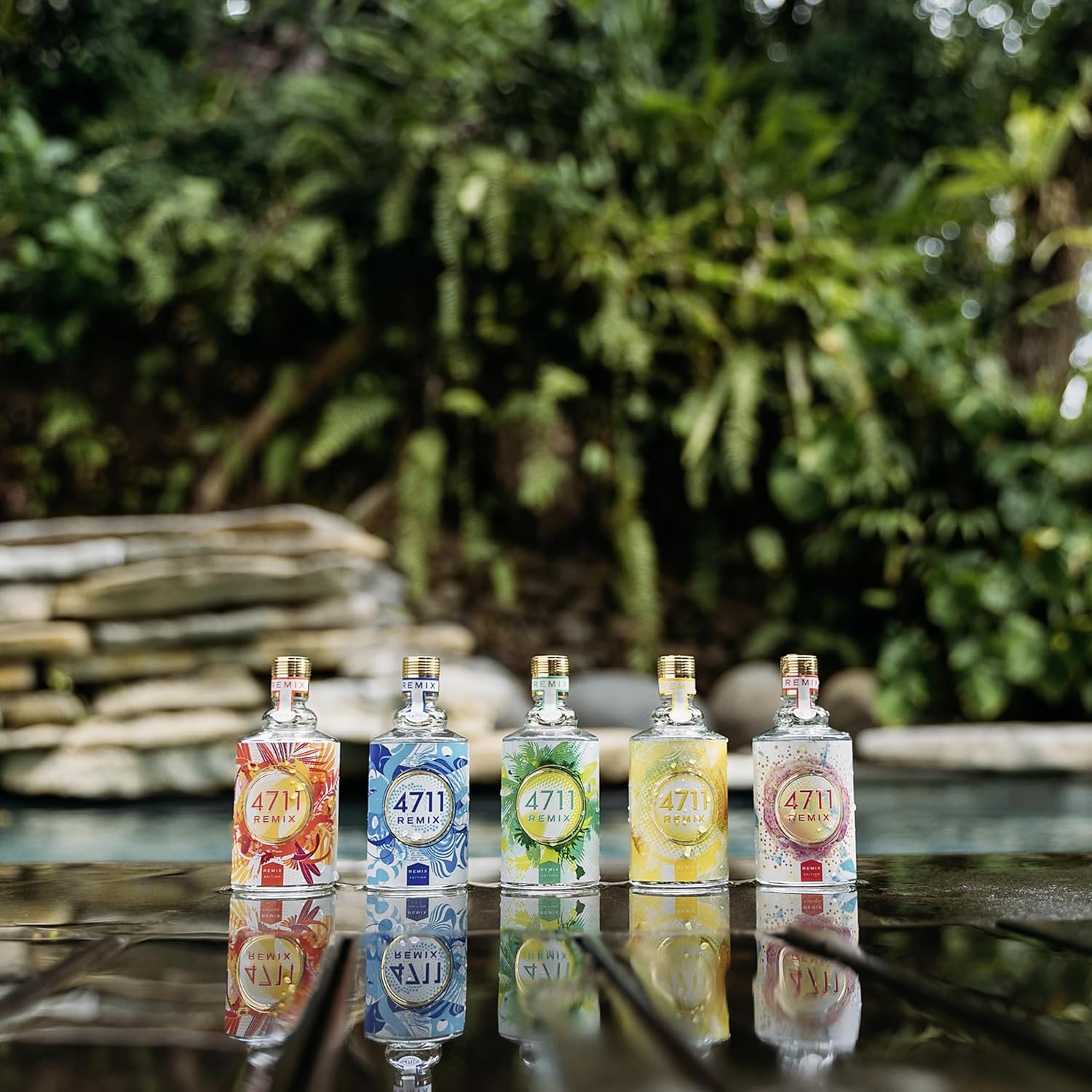 4711® Remix Cologne Green Oasis I Eau de Cologne - spritzig - frei - abenteuerlustig - für wahre Lebensfreude! I 100ml Natural Spray Vaporisateur