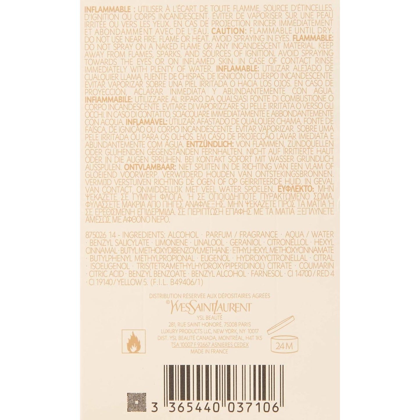 Yves Saint Laurent Nu Eau de Parfum Zerstäuber 80 ml