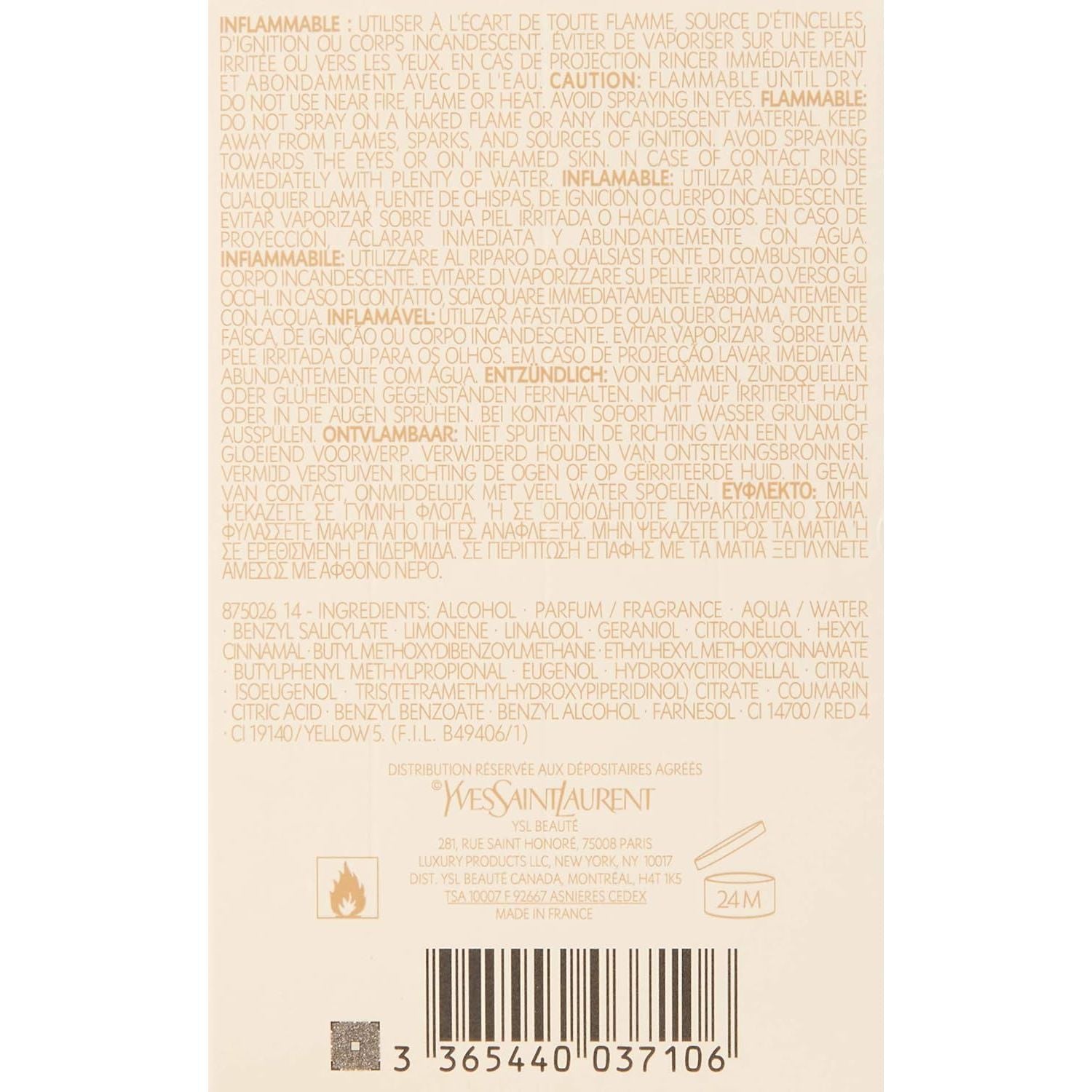 Yves Saint Laurent Nu Eau de Parfum Zerstäuber 80 ml