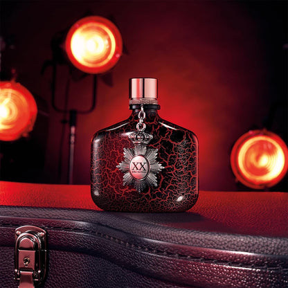John Varvatos XX Intense Eau de Parfum Spray, Herrenduft, Holzig-amberner Duft mit Noten von Roter Ingwerblüte, Zedernholz und Tonkabohne, 125 ml