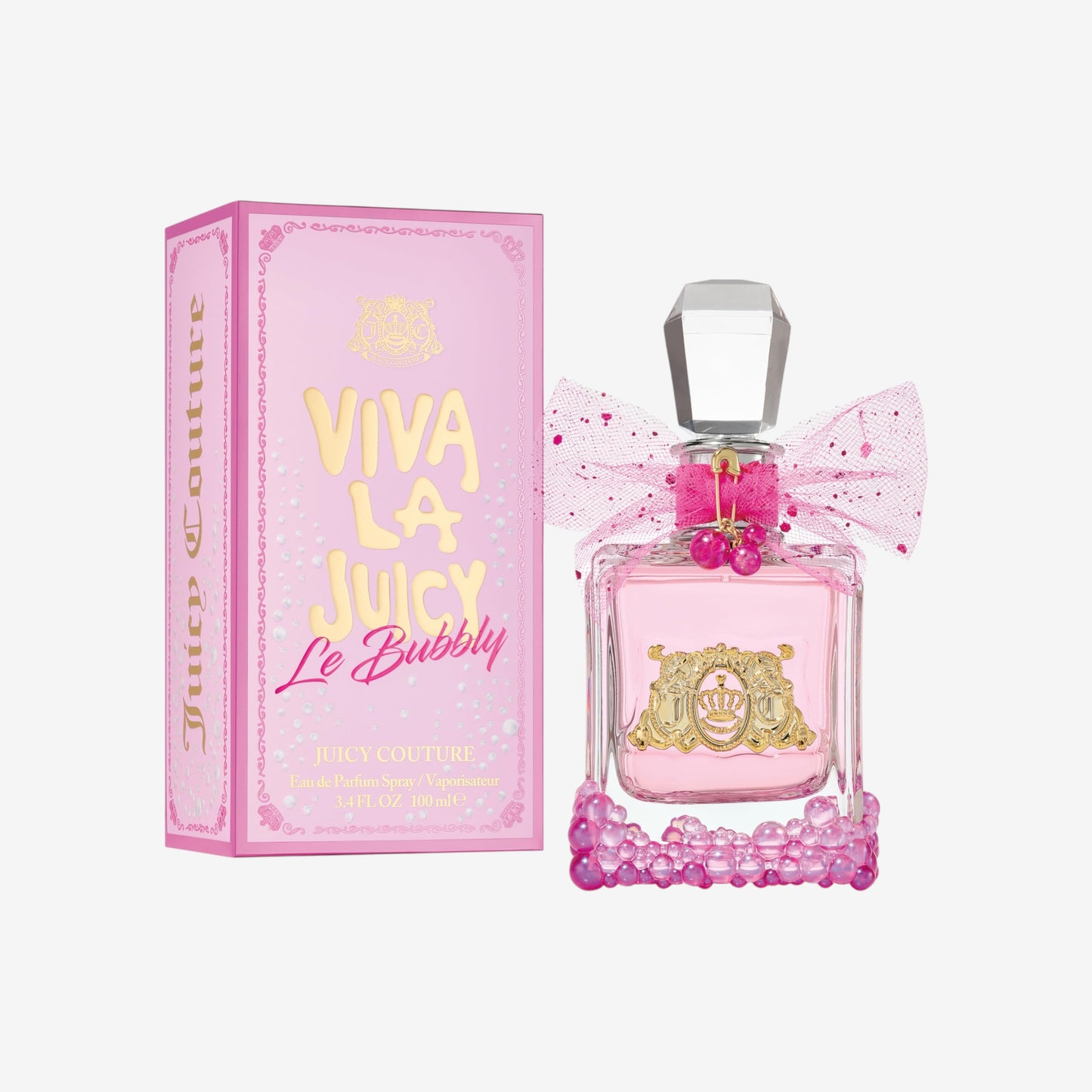 Juicy Couture - Viva La Juicy Le Bubbly Eau de Parfum für Damen, fruchtiger Gourmand-Amberduft, Champagner-inspirierter Beeren-Akkord, Gardenie & goldener Amber, prickelndes & delikates Eau de Parfum