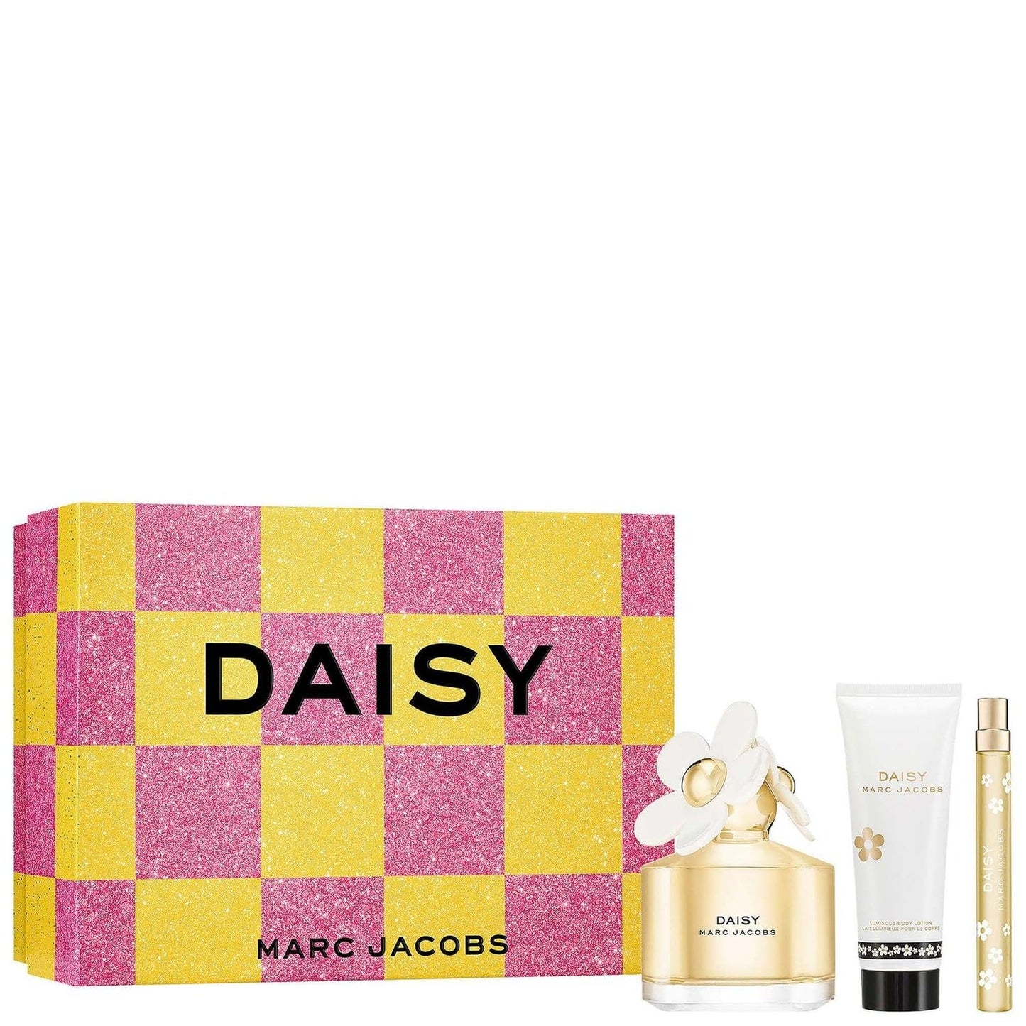 Marc Jacobs Daisy Eau de Toilette 100 ml Geschenkset 2024 (enthält 100 ml EDT, 75 ml Bodylotion und 10 ml Reisespray)