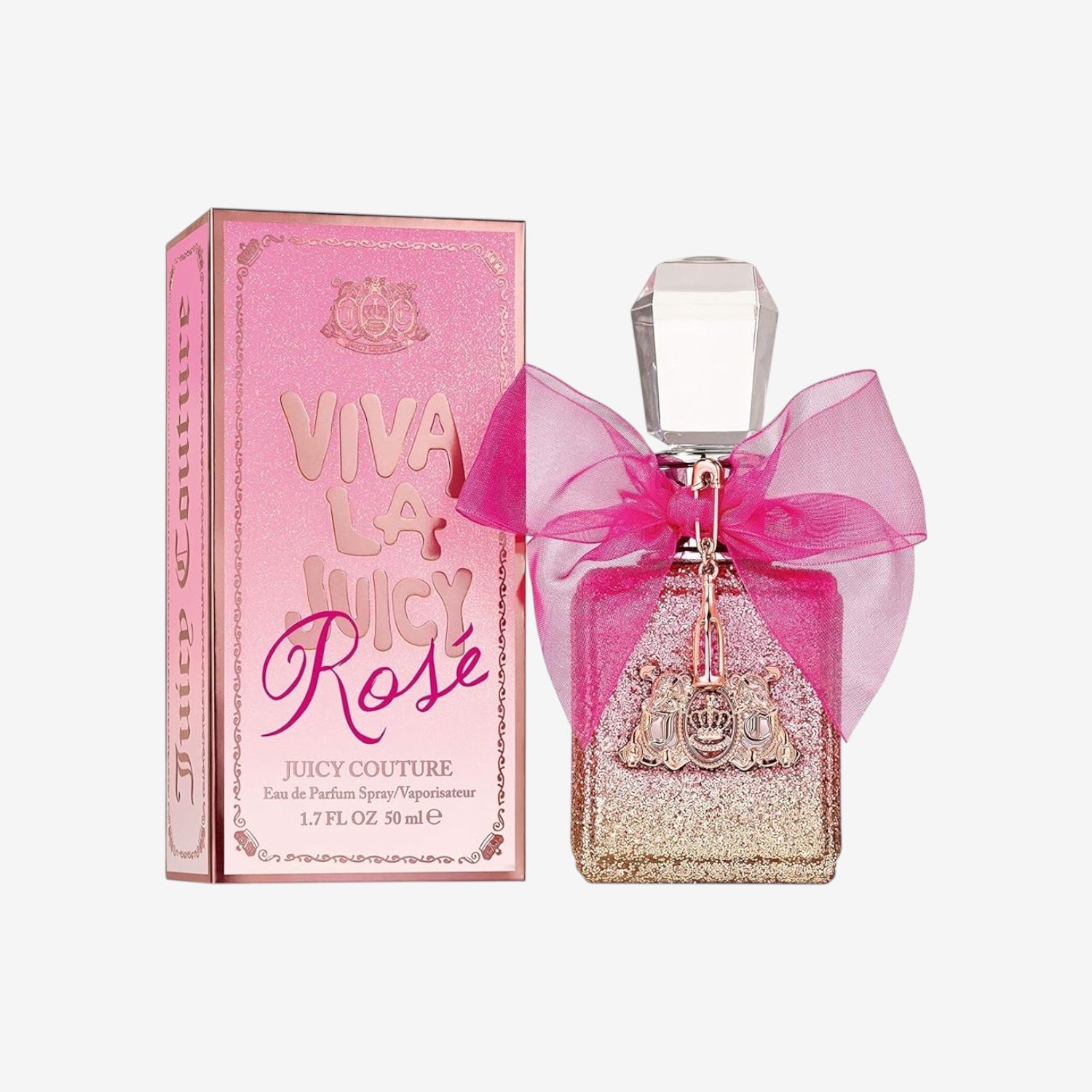 Juicy Couture - Viva La Juicy Rosé, Eau de Parfum Spray, mit Spritzigem Rosé und Schimmernden Zitrusblasen, Luxus Parfüm für Frauen