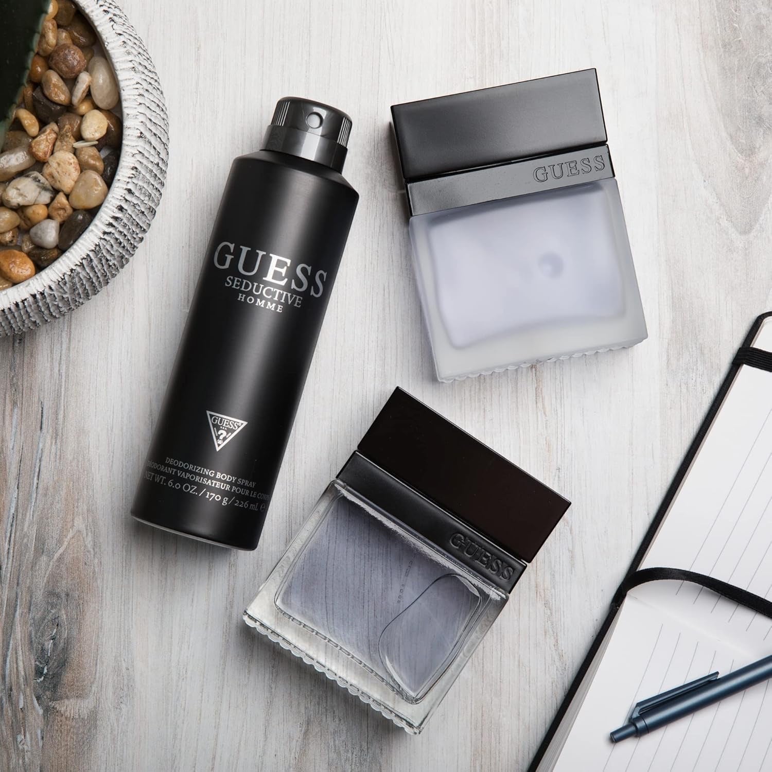 GUESS Seductive, Eau de Toilette, Parfum Herren, Orientalisch-Holziger Duft, LangAnhaltend