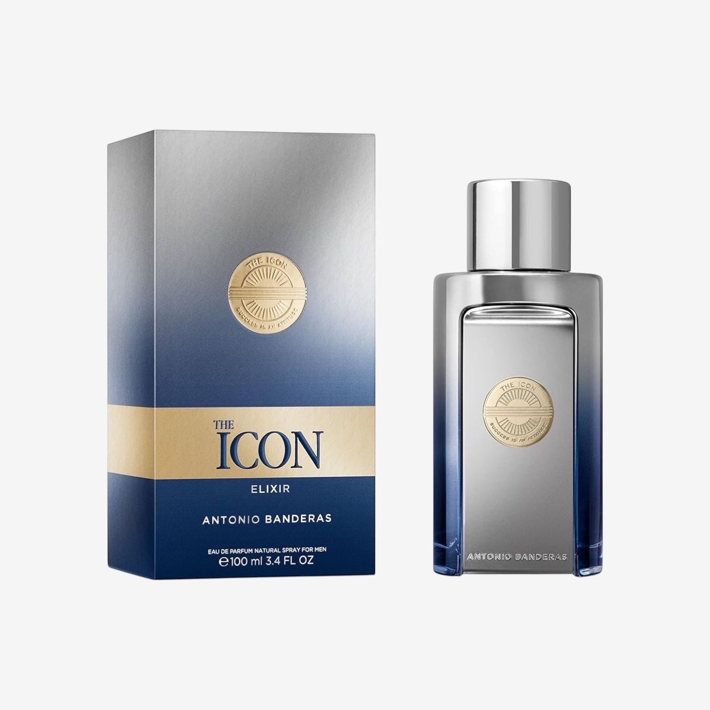 Banderas The Icon Elixir Eau de Parfum für Herren – Langanhaltend – Frischer, eleganter und sexy Duft – Würzige Mandarine und holzige Noten – Ideal für besondere Anlässe – 100 ml