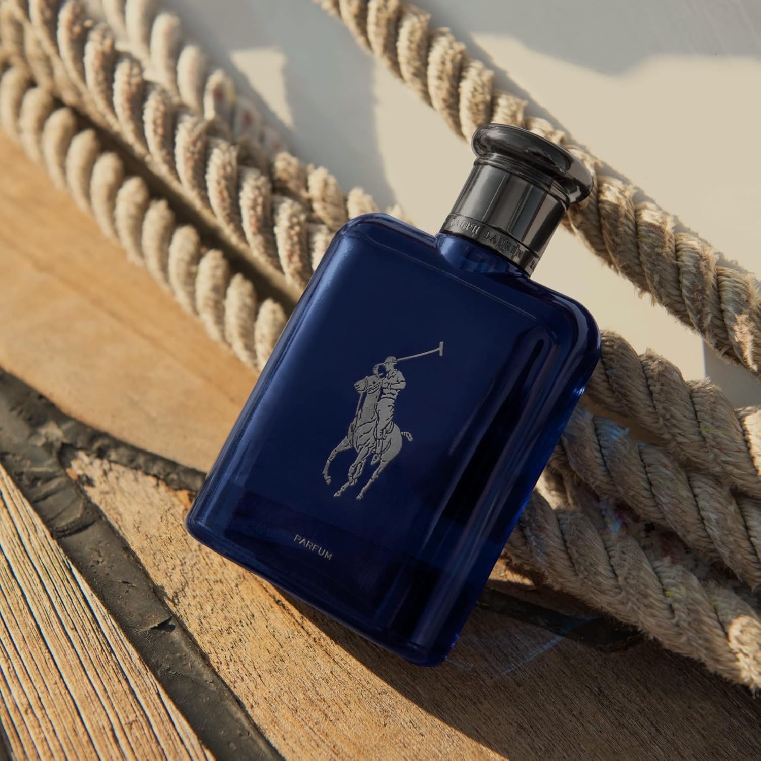 Ralph Lauren Polo Blue Parfum für Herren, fruchtig-holziger Duft mit Mandarine, Rosa Pfeffer & Patchouli, für anspruchsvolle Männer, 75 ml