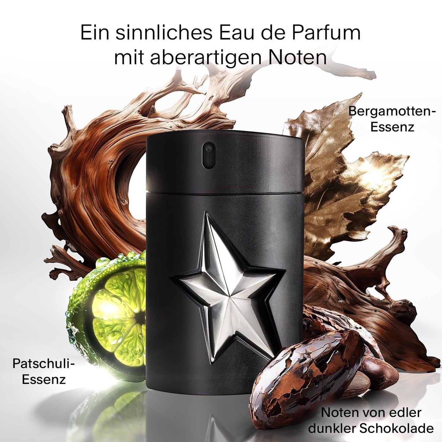 MUGLER A*Men Fantasm Eau de Parfum für Herren, Herren Parfum mit aromatischem Gourmand-Duft mit Ambernoten, Kräftig und sinnliches Duftspray, Nachfüllbar