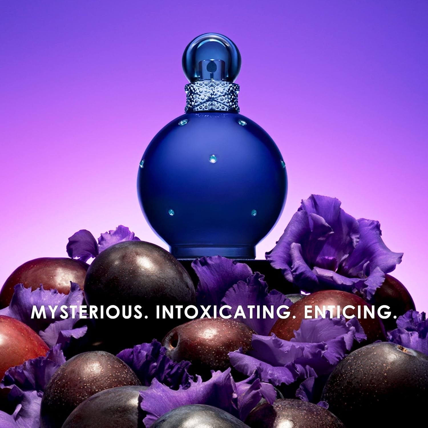 Britney Spears Midnight Fantasy, Eau de Parfum für Frauen, fruchtiger und blumiger Duft , 100 ml