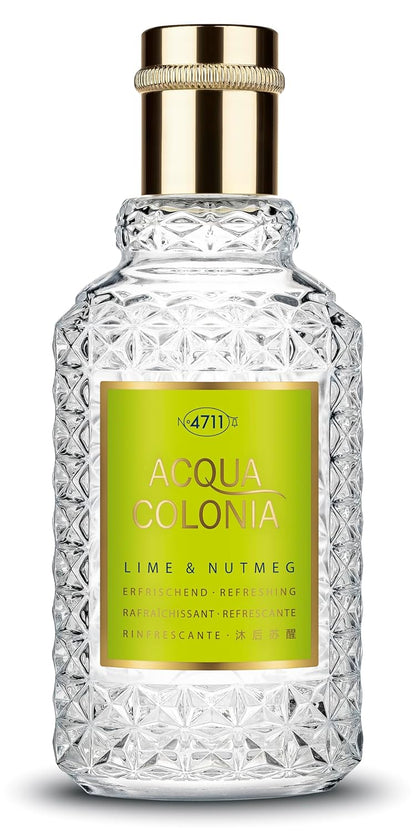 4711 Acqua Colonia® Lime & Nutmeg | Eau de Cologne - erfrischend - Wellness für die Sinne | 50ml Natural Spray