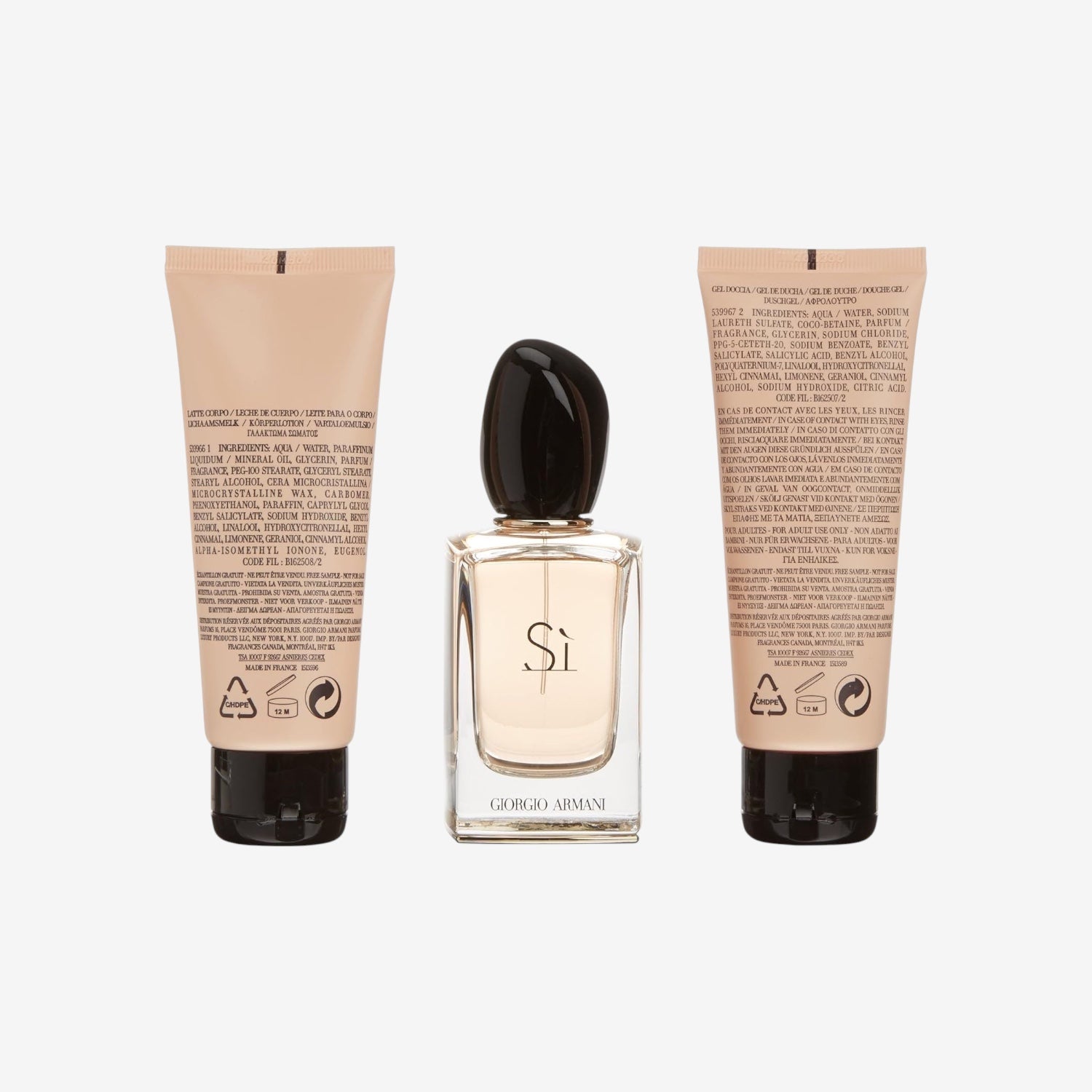 Giorgio Armani Si Set femme/woman, Eau de Parfum Vaporisation/Spray 50 ml, Bodylotion 75 ml, Duschgel 75 ml, 1er Pack (1 x 200 ml)