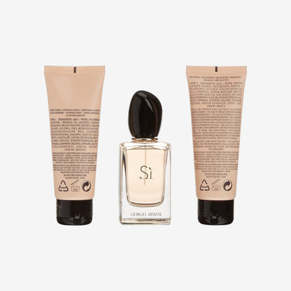 Giorgio Armani Si Set femme/woman, Eau de Parfum Vaporisation/Spray 50 ml, Bodylotion 75 ml, Duschgel 75 ml, 1er Pack (1 x 200 ml)