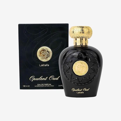 Lattafa Halal Attar Opulent Oud Musk Blue Black White Eau de Parfum, Zerstäuber, 100 ml (Parfum,100ml(1erPack))