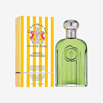 Giorgio Beverly Hills - Eau de Toilette für Männer, Holziger und Orientalischer Duft, Spray Spray, Fruchtige Noten, Markant und Kühn - 118 ml