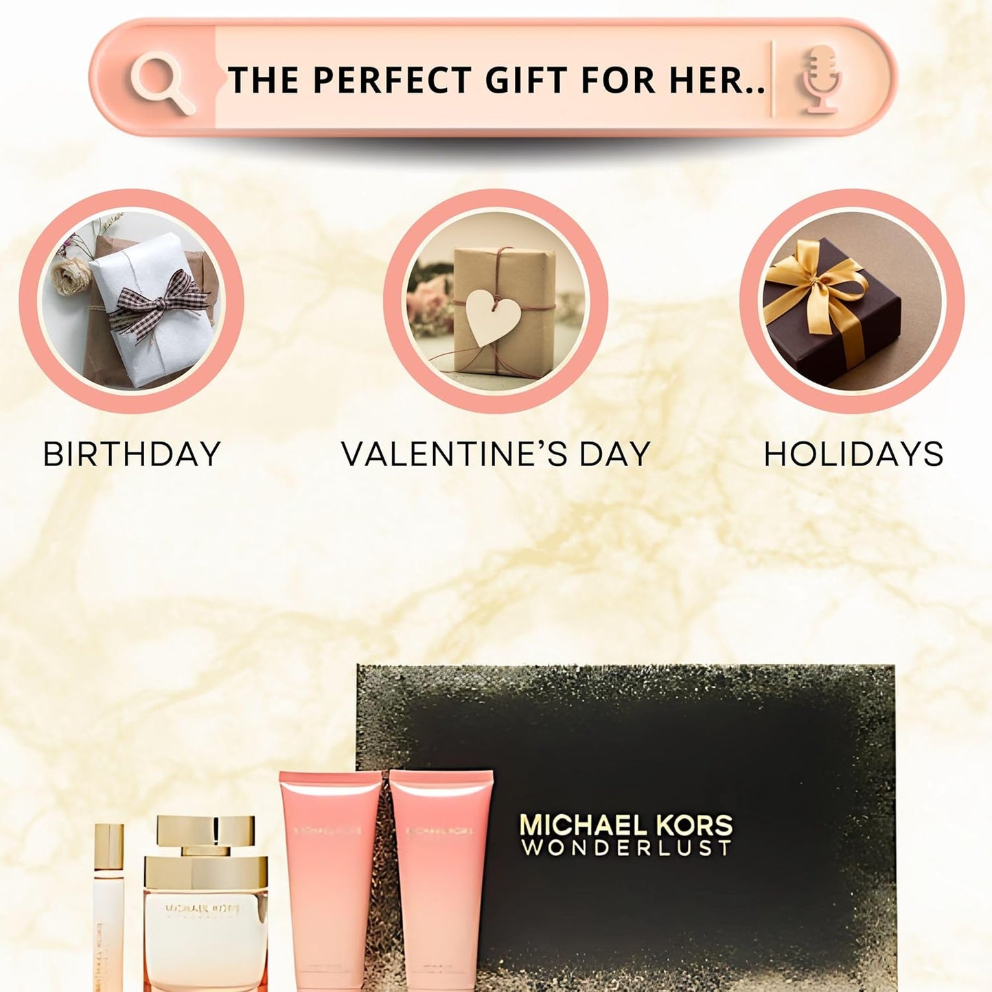 MICHAEL KORS Eau de Parfum 50ml & EDP 10ml + SG 100ml + BL 100ml