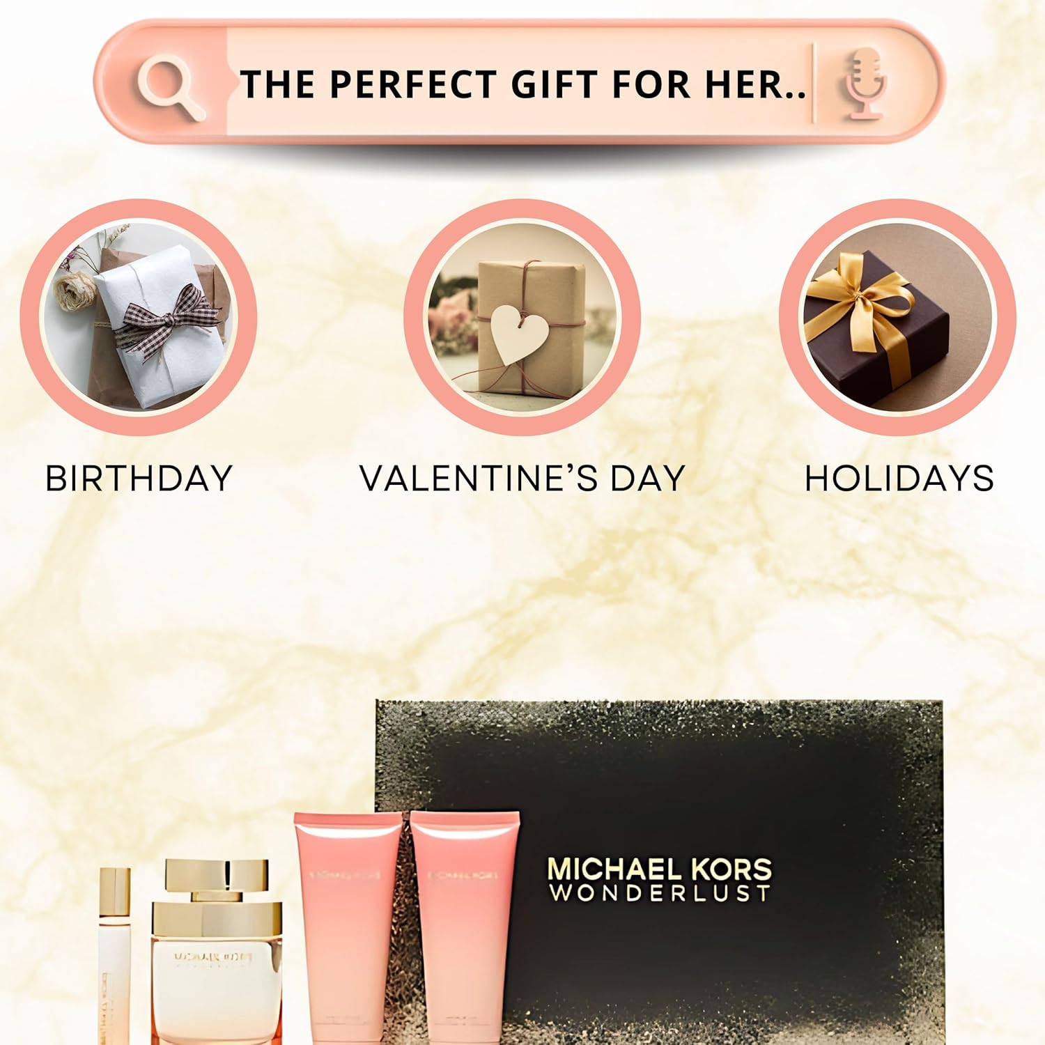 MICHAEL KORS Eau de Parfum 50ml & EDP 10ml + SG 100ml + BL 100ml