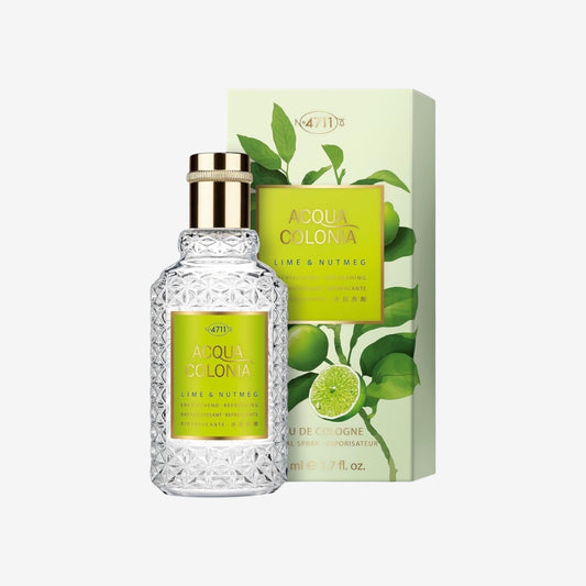 4711 Acqua Colonia® Lime & Nutmeg | Eau de Cologne - erfrischend - Wellness für die Sinne | 50ml Natural Spray