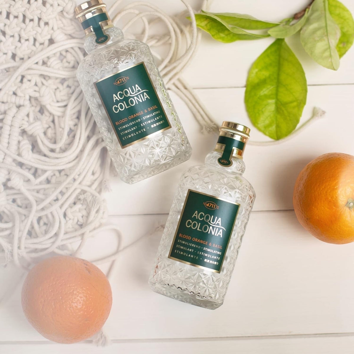 4711 Acqua Colonia® Blood Orange & Basil | Eau de Cologne - stimulierend - Wellness für die Sinne | 100ml Natural Spray