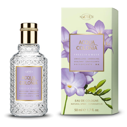 4711 Acqua Colonia® Freesia & Musk | Eau de Cologne - umhüllend - Wellness für die Sinne | 100ml Natural Spray