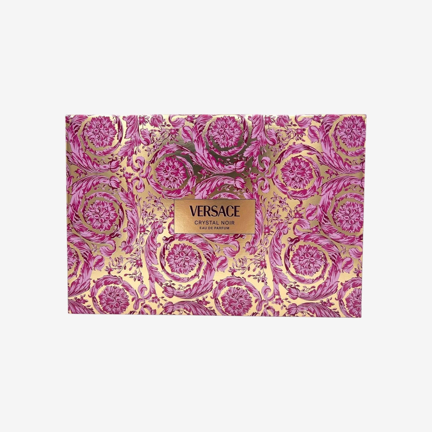 Versace Crystal Noir by Versace for Women – 4 Stück Geschenkset 3 oz EDP Spray, 3,4 oz Body Lotion, 3,4 oz Duschgel, Beautycase