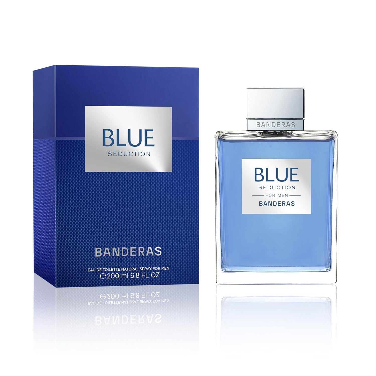 Antonio Banderas Blue Seduction Eau de Toilette Spray für Herren, 200 ml