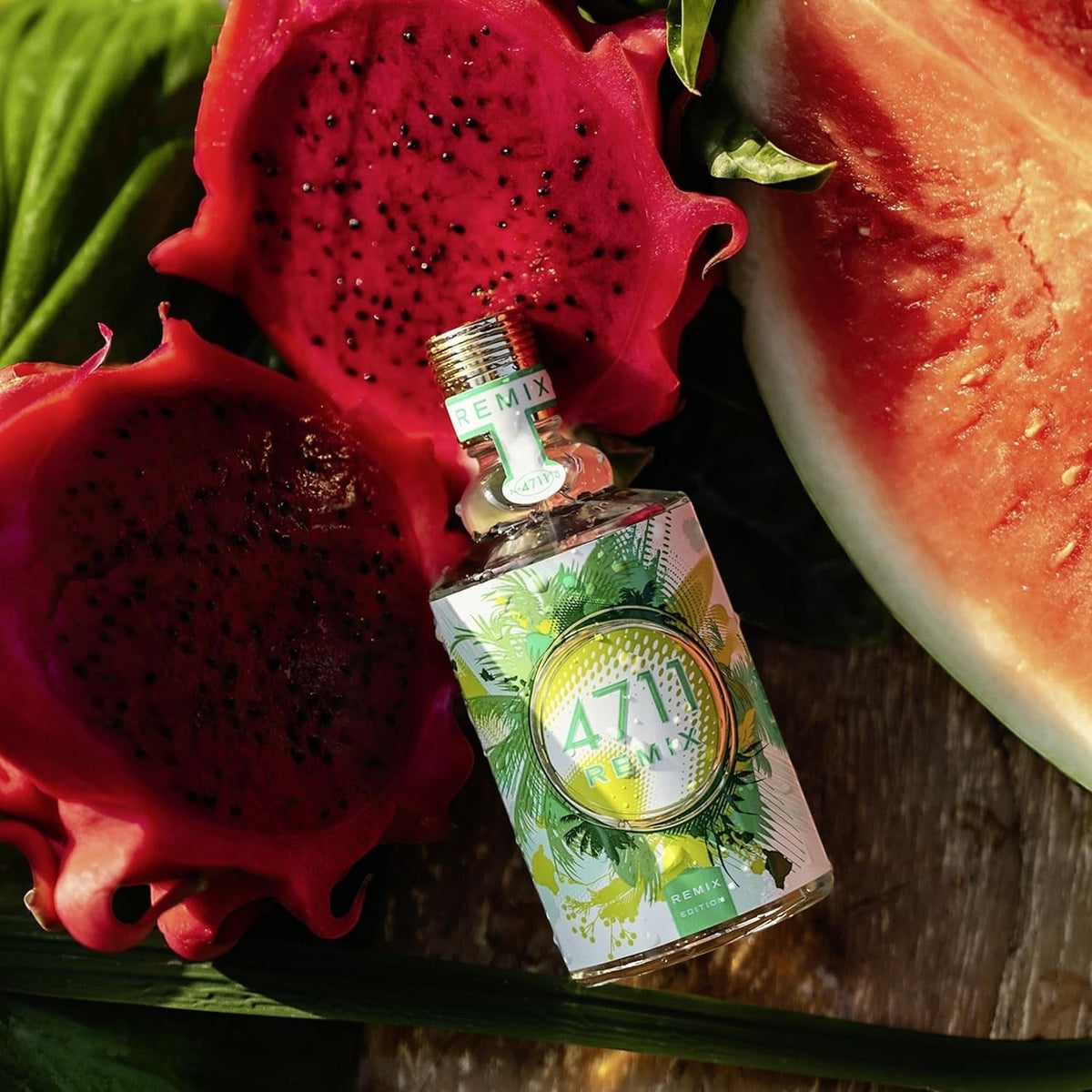 4711® Remix Cologne Green Oasis I Eau de Cologne - spritzig - frei - abenteuerlustig - für wahre Lebensfreude! I 100ml Natural Spray Vaporisateur