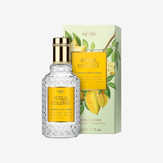 4711 Acqua Colonia® Starfruit & White Flowers | Eau de Cologne - aufblühend - Wellness für die Sinne | 50ml Natural Spray