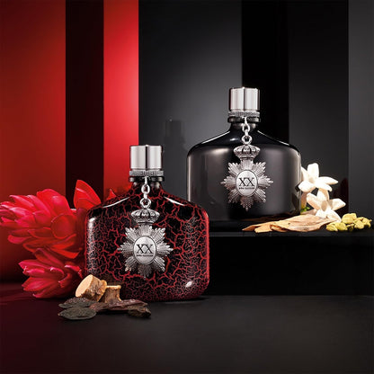 John Varvatos XX Intense Eau de Parfum Spray, Herrenduft, Holzig-amberner Duft mit Noten von Roter Ingwerblüte, Zedernholz und Tonkabohne, 125 ml