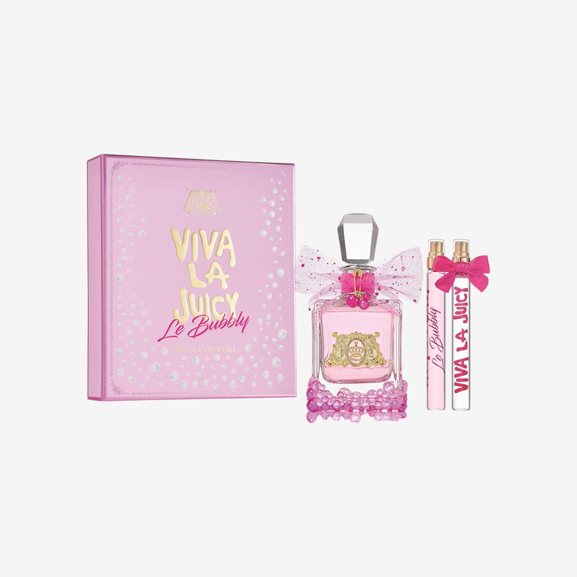 Juicy Couture - Viva La Juicy Le Bubbly Eau de Parfum für Damen, fruchtiger Gourmand-Amberduft, Champagner-inspirierter Beeren-Akkord, Gardenie & goldener Amber, prickelndes & delikates Eau de Parfum