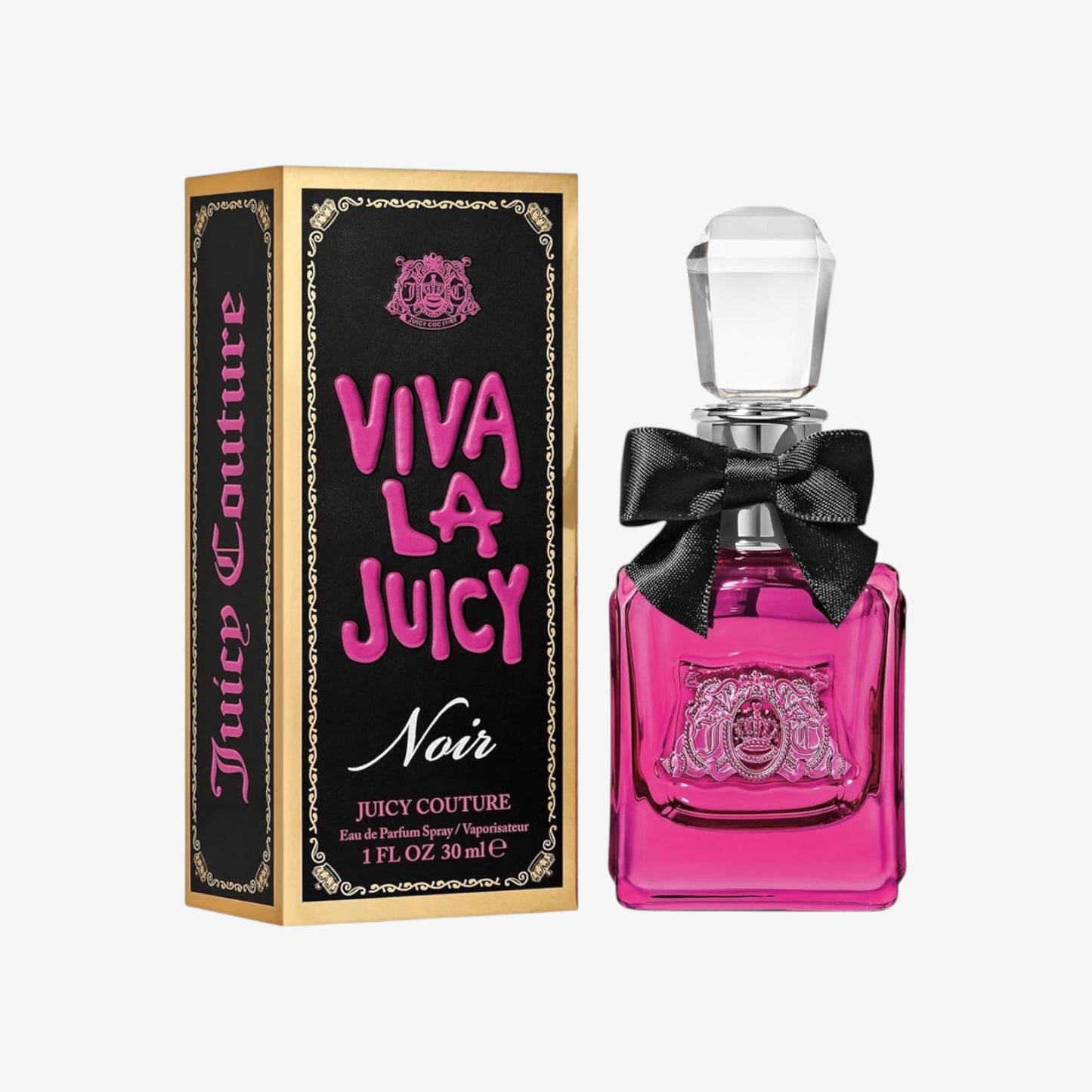 Juicy Couture - Viva la Juicy Noir, Eau de Parfum, süß, floral und frisch, mit frischen Noten wie Waldfrüchten und Mandarine, mit süßer Geißblatt und Vanille, Luxusparfum für Frauen - 30 ml