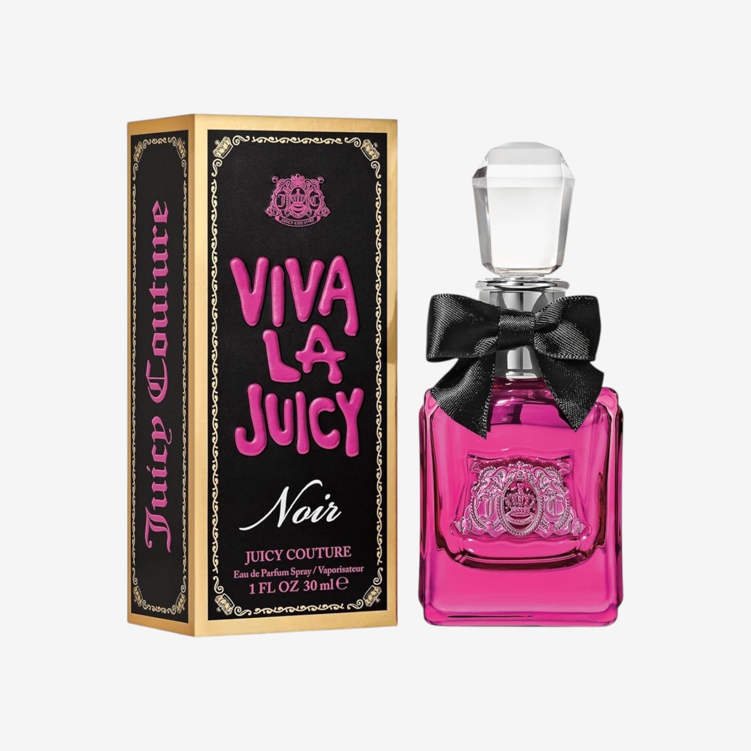 Juicy Couture - Viva la Juicy Noir, Eau de Parfum, süß, floral und frisch, mit frischen Noten wie Waldfrüchten und Mandarine, mit süßer Geißblatt und Vanille, Luxusparfum für Frauen - 30 ml