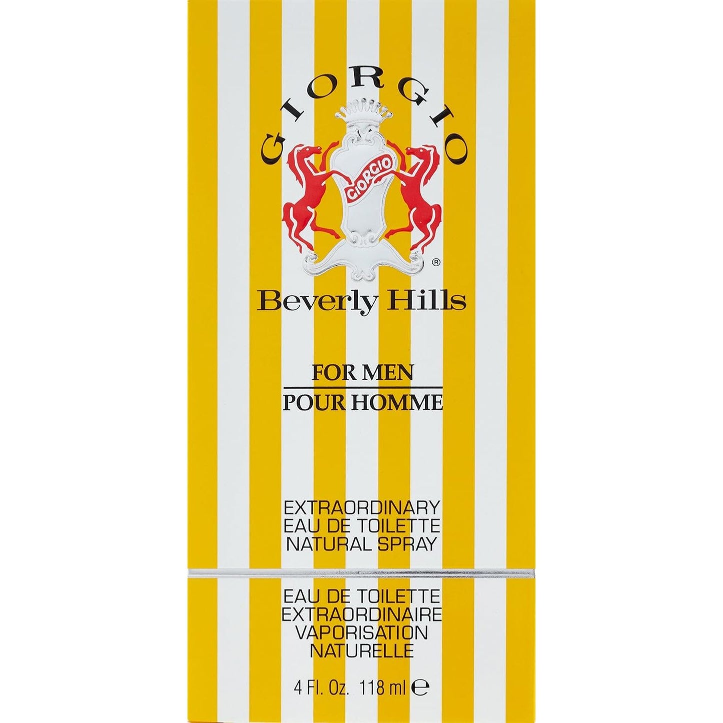 Giorgio Beverly Hills - Eau de Toilette für Männer, Holziger und Orientalischer Duft, Spray Spray, Fruchtige Noten, Markant und Kühn - 118 ml