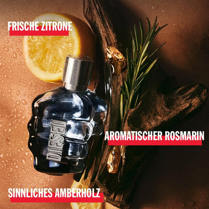 Diesel Only The Brave Eau de Toilette Set für Herren, EdT 50 ml & Duschgel 75 ml, frischer und würziger Herrenduft, orientalisch-holzig, Spring Edition