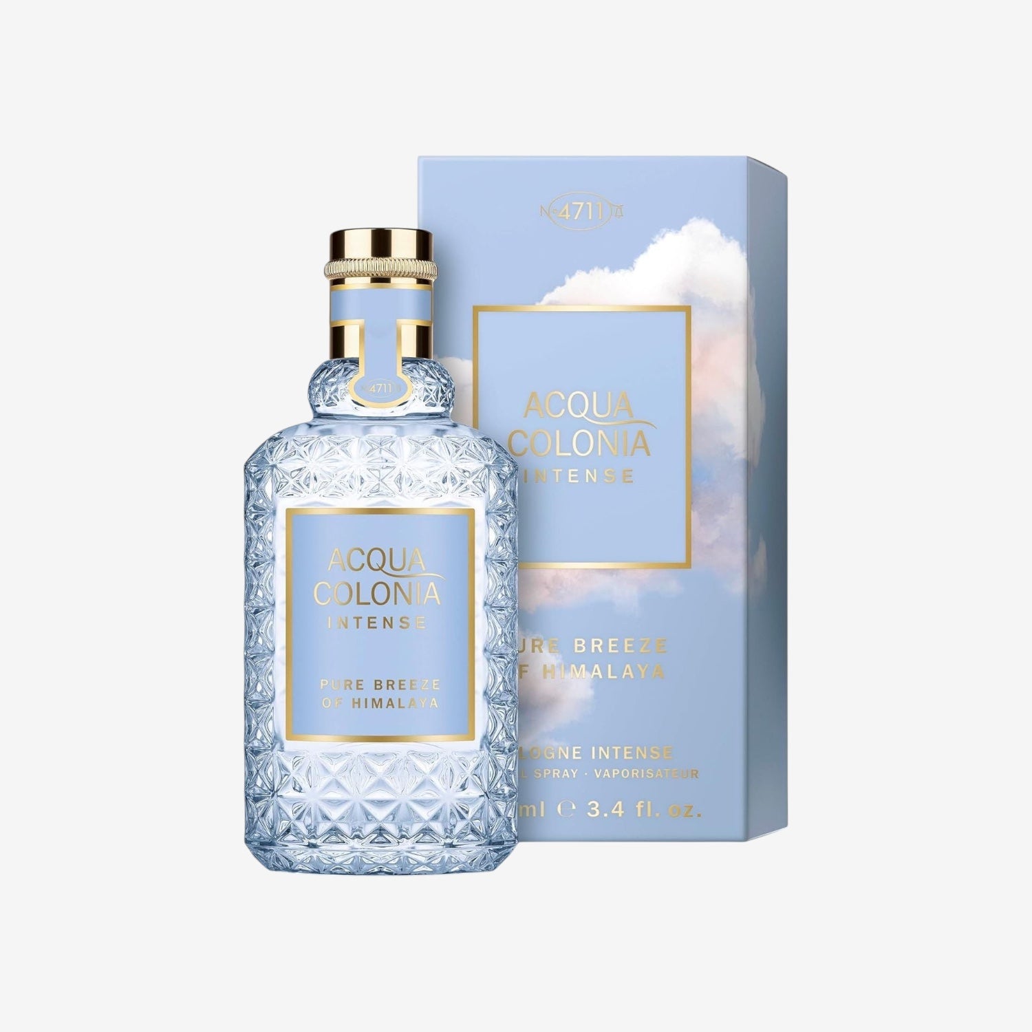 4711 Acqua Colonia® Intense Pure Breeze of Himalaya | Eau de Cologne - mineralisch-frisch - Wellness für die Sinne | 100ml Natural Spray