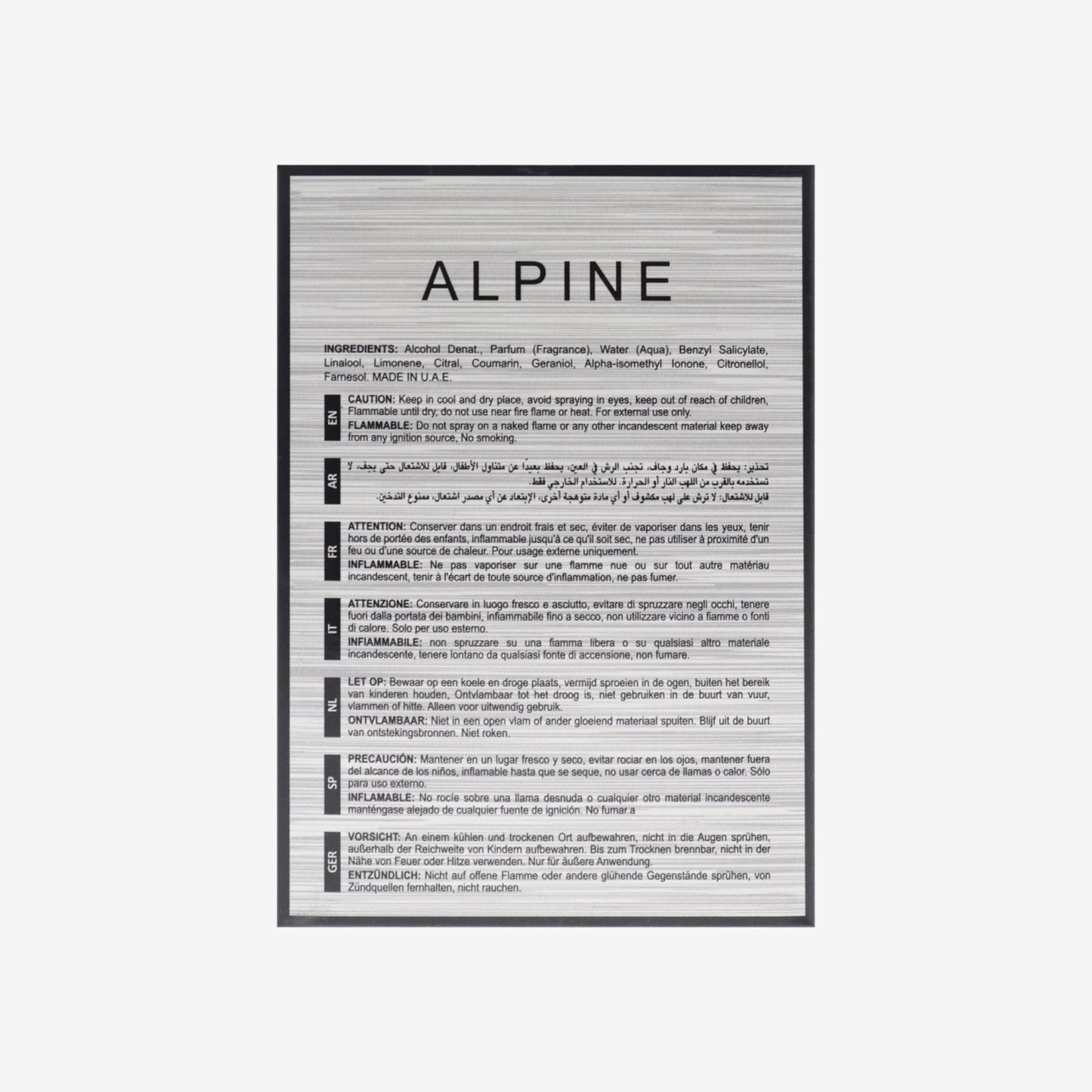 Alpine Homme Sport by Maison Alhambra für Herren, Eau de Parfum, Spray, 100 ml