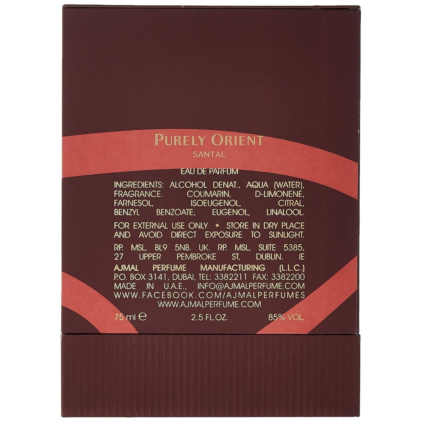 AJMAL PURELY ORIENT SANTAL (U) EDP AE