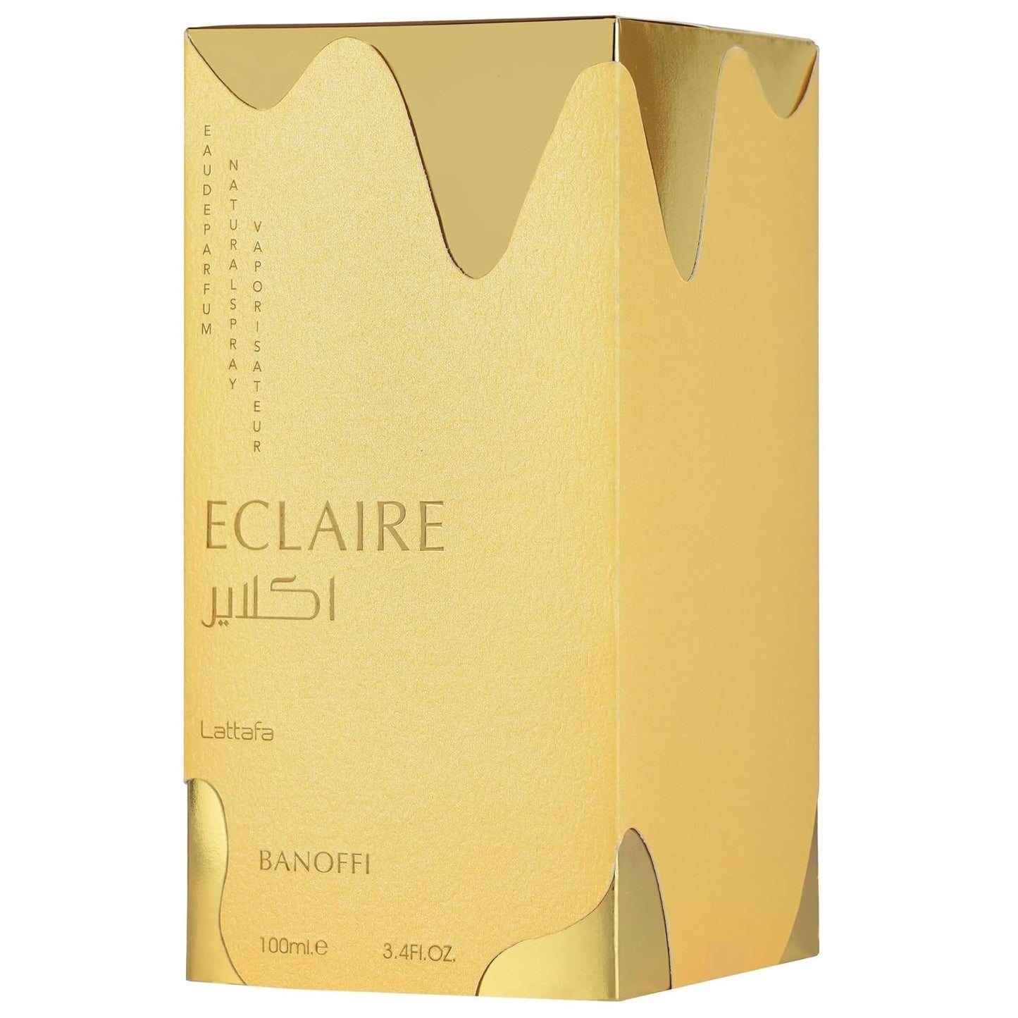 Lattafa Eclaire Banoffi, Eau de Parfum, Goldfarben, Luxuriöses Parfüm für Damen und Herren, 100 ml
