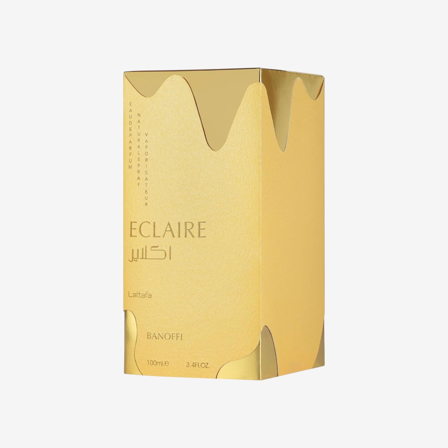 Lattafa Eclaire Banoffi, Eau de Parfum, Goldfarben, Luxuriöses Parfüm für Damen und Herren, 100 ml