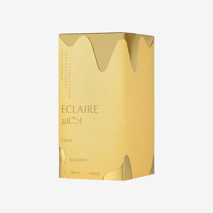 Lattafa Eclaire Banoffi, Eau de Parfum, Goldfarben, Luxuriöses Parfüm für Damen und Herren, 100 ml